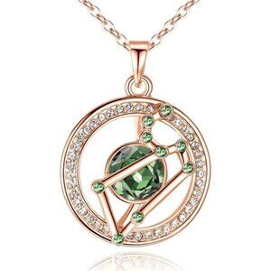 "Superstar Zodiac Constellation Pendant Necklace Made with Premium Crystal